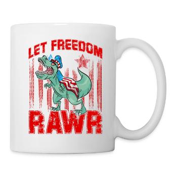 Que la liberté soit rawr - Mug blanc - blanc - Droite