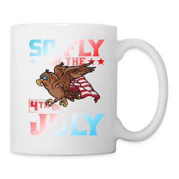 So fly on the 4th of July - Mug - white - Right