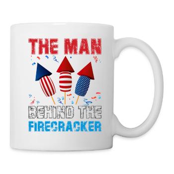 The Man behind the Firecracker - Mug - white - Right