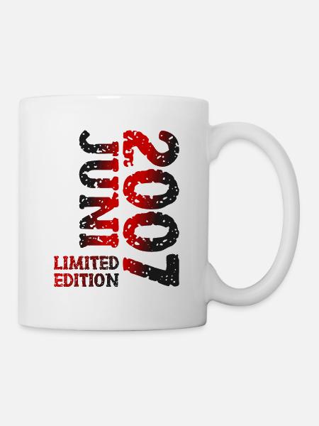 2007 Juni Limited Edition Geburtstag Geschenk - Tasse - Weiß
