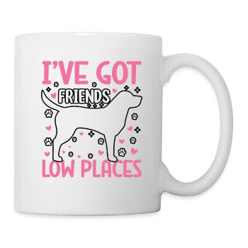 J’AI DES AMIS DANS DES ENDROITS BAS - Mug blanc - blanc - Droite