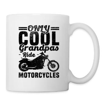 Only cool grandpa's ride motorcycle - Mug - white - Right