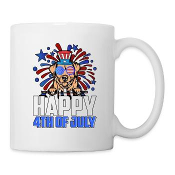 HAPPY 4TH OF JULY - Mug - white - Right