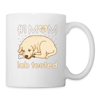 mom lab tested - Mug - white - Right