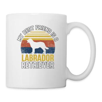 MON MEILLEUR AMI EST UN LABRADOR RETRIEVER - Mug blanc - blanc - Droite