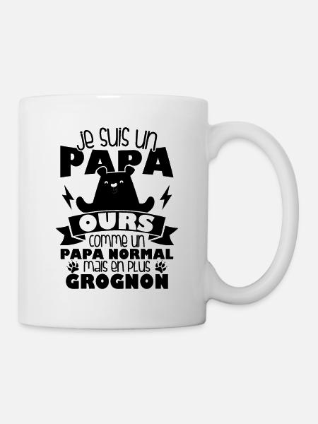 Je suis un papa ours comme un papa normal cadeau - Mug blanc - blanc