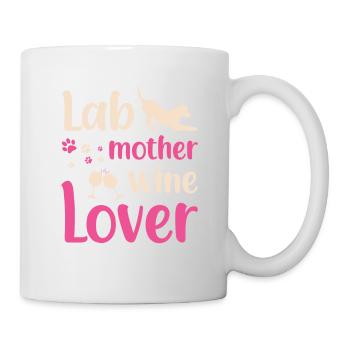 Amateur de vin de la mère de laboratoire - Mug blanc - blanc - Droite