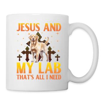 Jesus and my Labrador that's all I need - Tasse - Weiß - Rechts