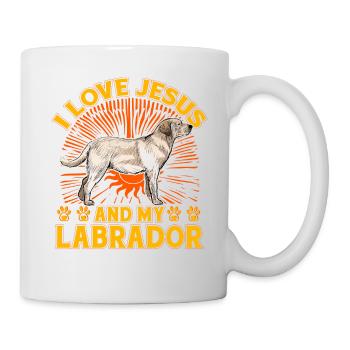 I love Jesus and my Labrador - Tasse - Weiß - Rechts