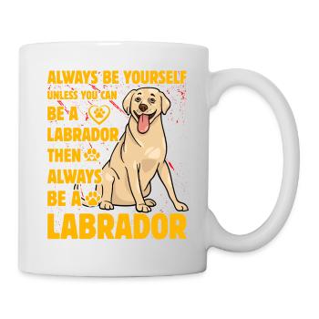 Labrador - Tasse - Weiß - Rechts