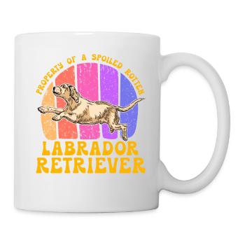 Property of a spoiled rotten Labrador Retriever - Mug - white - Right