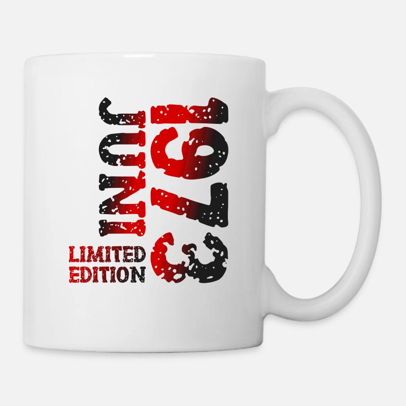 1973 Juni Limited Edition Geburtstag Geschenk - Tasse - Weiß