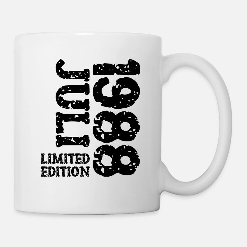 1988 Juli Limited Edition Geburtstag Geschenk - Tasse - Weiß