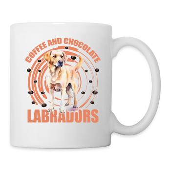 Coffee and Choclate Labradors - Mug - white - Right
