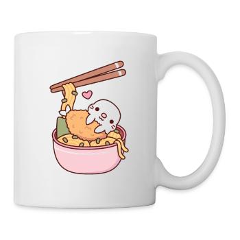 Cute Tempura Seal Soba Noodles Funny - Mug - white - Right