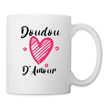 Doudou D Amour Cadeaux St Valentin - Mug blanc - blanc - Droite