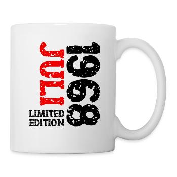 1968 Juli Limited Edition Geburtstag Geschenk - Tasse - Weiß - Rechts