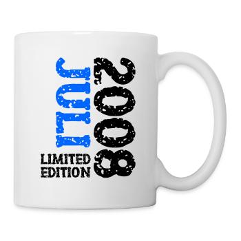 2008 Juli Limited Edition Geburtstag Geschenk - Tasse - Weiß - Rechts