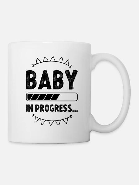 baby in prozess - Tasse - Weiß