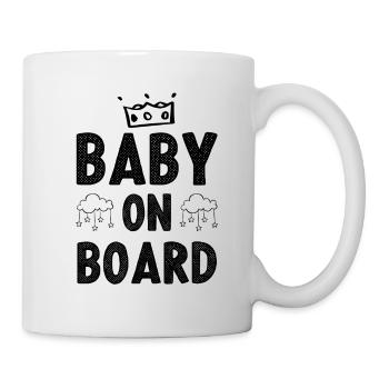 baby on board - Tasse - Weiß - Rechts