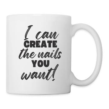 I create the nails you want manicure - Mug - white - Right