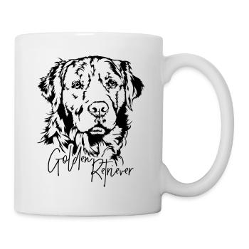 Golden Retriever Portrait Chien Chiens Wilsigns - Mug blanc - blanc - Droite