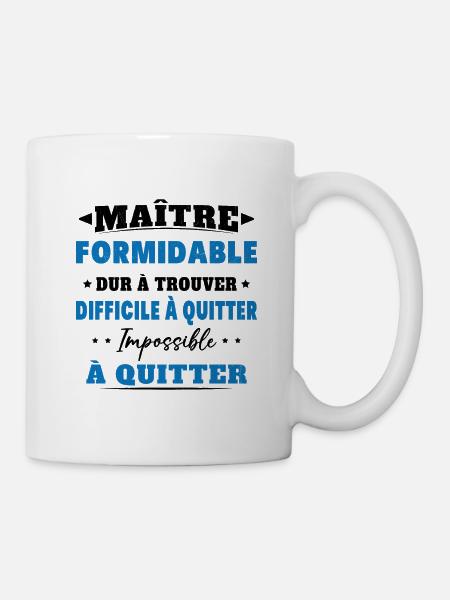 Maître formidable idée cadeau maître d'école - Mug blanc - blanc