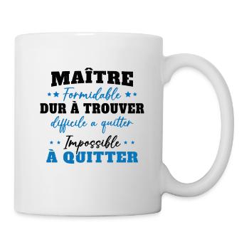 Maître formidable idée cadeau maître d'école - Mug blanc - blanc - Droite