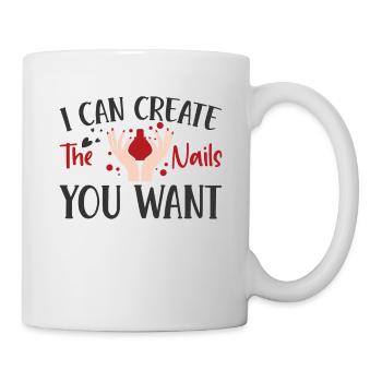 I create the nails you want manicure - Mug - white - Right