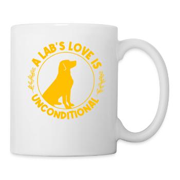 A Lab's Love is uncoditional - Mug - white - Right