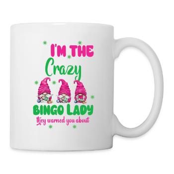 I'm the crazy bingo lady funny bingo - Mug - white - Right