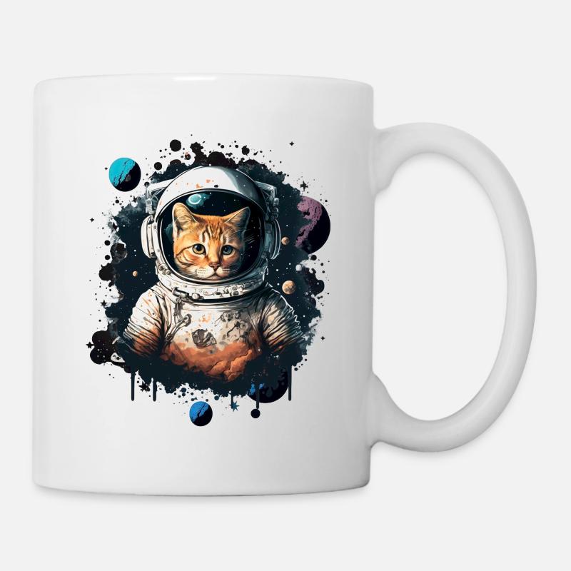Astronaut Cat - Mug - white