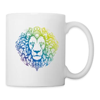 Leo Mandala Boho - Mug blanc - blanc - Droite