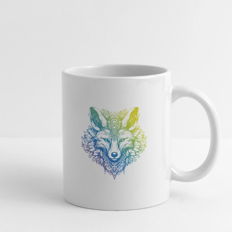Fuchs Mandala Boho Tasse
