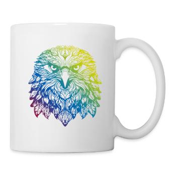 Adler Mandala Boho - Tasse - Weiß - Rechts