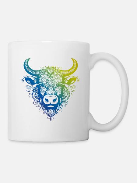 Bulle Mandala Boho - Tasse - Weiß