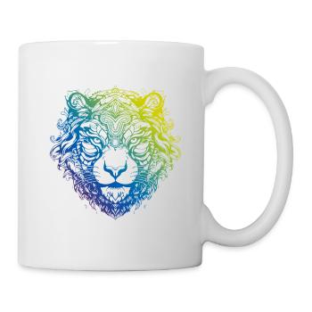 Tiger Mandala Boho - Tasse - Weiß - Rechts