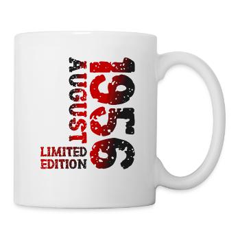 1956 August Limited Edition 67. Geburtstag Outfit - Tasse - Weiß - Rechts
