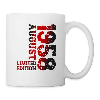 1958 August Limited Edition 65th Birthday Outfit - Mug - white - Right