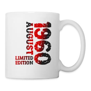 1960 August Limited Edition 63. Geburtstag Outfit - Tasse - Weiß - Rechts