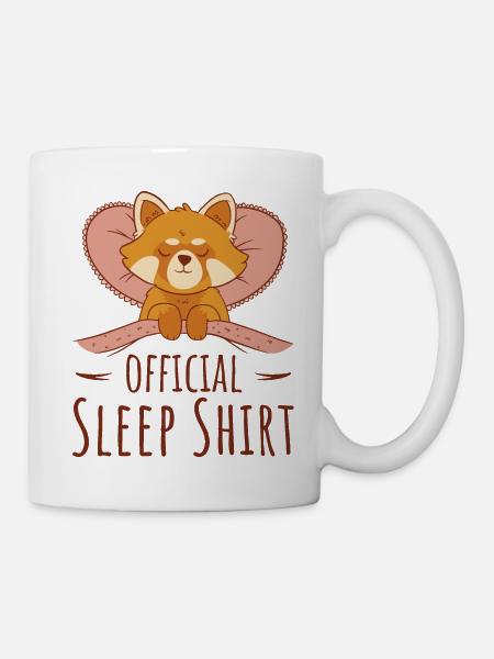 Chemise de sommeil officielle Red Panda pour les fans de Red Pa - Mug blanc - blanc