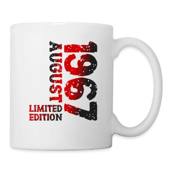 1967 August Limited Edition 56th Birthday Outfit - Mug - white - Right