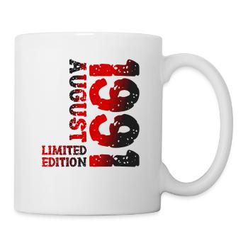 1991 August Limited Edition 32. Geburtstag Outfit - Tasse - Weiß - Rechts