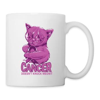 Cancer defeats testicular cancer - Mug - white - Right