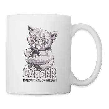 Cancer doesn't hit brain cancer - Mug - white - Right