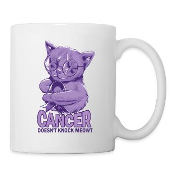 Krebs Schlägt Nicht Meowt Krebs - Tasse - Weiß - Rechts