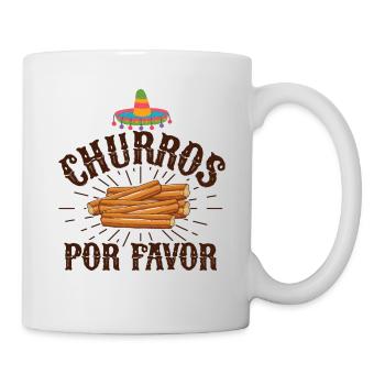 Churros Por Favor Vintage Mexican Churro - Mug - white - Right