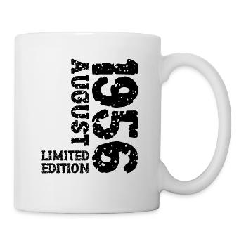 1956 August Limited Edition 67. Geburtstag Outfit - Tasse - Weiß - Rechts
