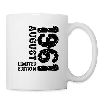 1961 August Limited Edition 62. Geburtstag Outfit - Tasse - Weiß - Rechts