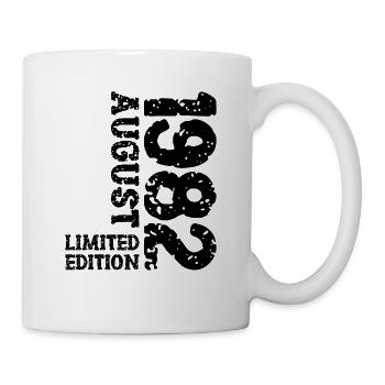 1982 August Limited Edition 41. Geburtstag Outfit - Tasse - Weiß - Rechts